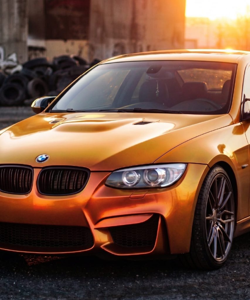 orange bmw