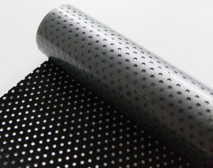 black perforated static cling film