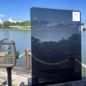 7% vlt dark black static cling window film sed 94